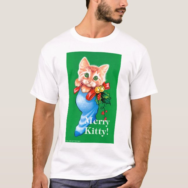 Joyeux Kitty ! T-shirt blanc (Devant)