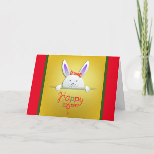Joyeux Lapin de Pâques Cartes de fin de année flor