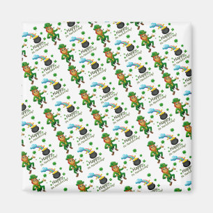 Joyeux Magnets de la Saint Patrick Leprechaun