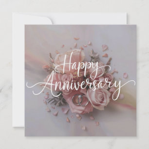 Joyeux Mariage Anniversaire Cartes Élégant