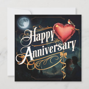 Joyeux Mariage Anniversaire Cartes Élégant