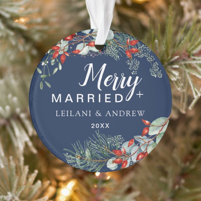 Joyeux marié Holly Green Marine de Noël (Arbre)
