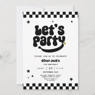 Joyeux Mec Quel Âge Anniversaire Invitation