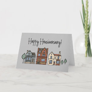 Joyeux ménage nouveau Carte de remerciements