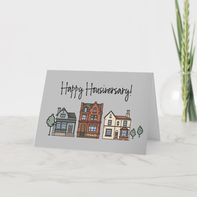 Joyeux ménage nouveau Carte de remerciements (Devant)