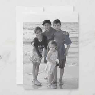 Joyeux Mistletoe carte photo de vacances double fa