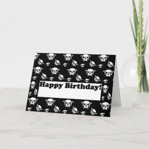 Joyeux Modèle des crânes d'anniversaire