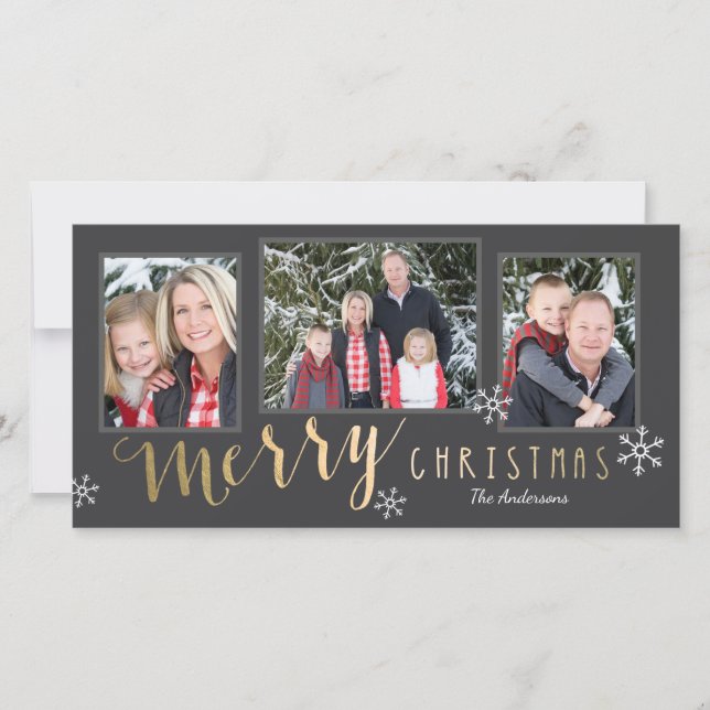 Joyeux moments Carte photo de Noël (Devant)
