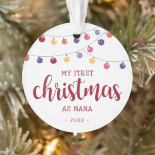 Joyeux Mon Premier Noël en tant que Nana Rouge