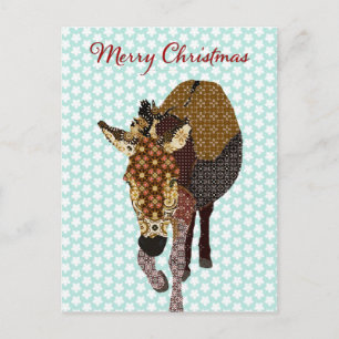 Joyeux Moses Blue Star Carte postale Noël