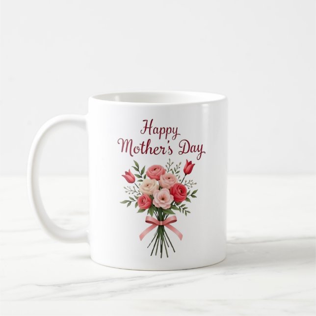 Joyeux Mug de la Fête des Mères - Cadeau pour mama (Gauche)