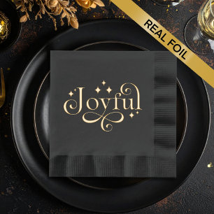 Joyeux nappe à huile noire