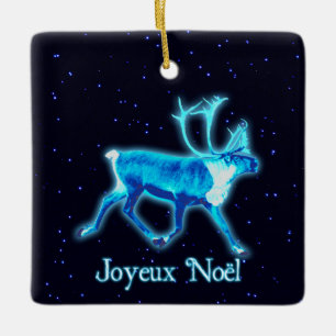 Joyeux Noё l - Blue Caribbean (Reindeer) Keramikornament