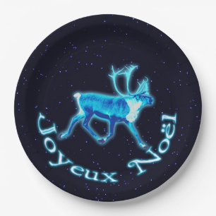 Joyeux Noё l - Blue Caribbean (Reindeer) Pappteller