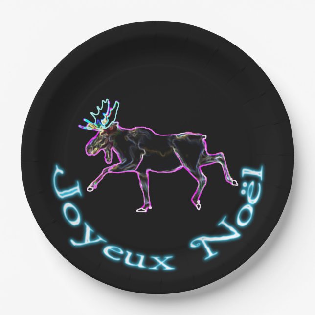 Joyeux Noё l - Electric Moose Pappteller (Vorderseite)