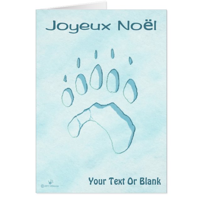 Joyeux Noё l - Polar Bear Paw Print (Vorne)