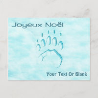 Joyeux Noё l - Polar Bear Paw Print
