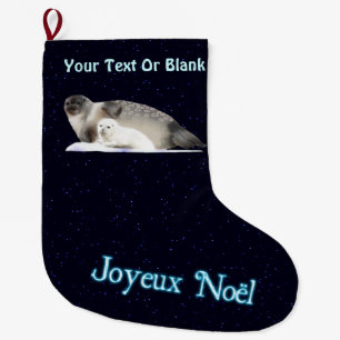 Joyeux Noё l - Ringed Siegel Großer Weihnachtsstrumpf