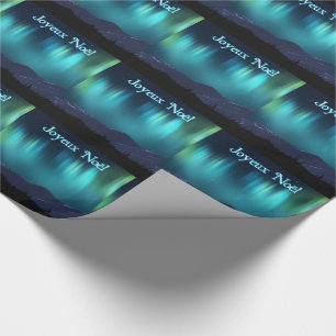 Joyeux Noё l'Aurora Borealis Geschenkpapier
