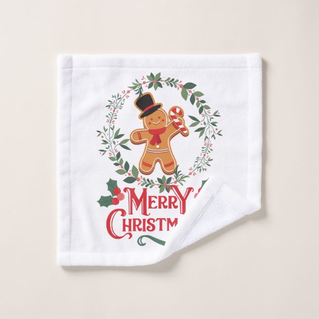 Joyeux Noël (Gant de toilette)