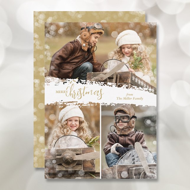 Joyeux Noël 3 photo Carte de vacances (Créateur téléchargé)