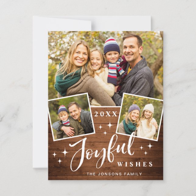 Joyeux Noël 3 PHOTO Carte de voeux de Noël (Devant)
