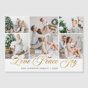 Joyeux Noël 5 PHOTO Grey Carte magnétique