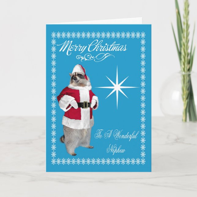 Joyeux Noël à la carte de voeux de neveu (Devant)