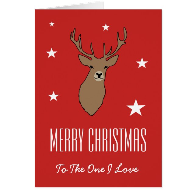 Joyeux Noël à l'une carte d'amour d'I (Devant)