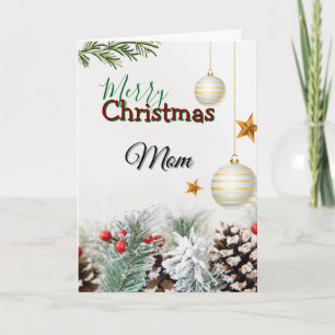 JOYEUX NOËL À MAMAN CARTE DE FÊTE