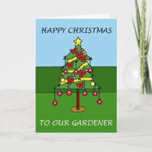 Joyeux Noël à notre Gardener Holiday Carte postale