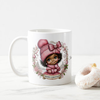 Joyeux Noël-Africain Américaine Mug