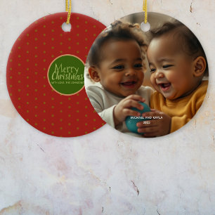 Joyeux Noël Ajouter photo ornement acrylique
