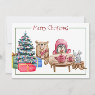 Joyeux Noël Amis Carte Fête Appartement