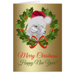 Joyeux Noël Angora Doe Goat Peinture