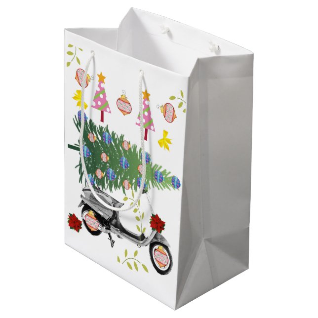 Joyeux Noël Arbre Cadeaux Sacs cadeaux (Dos Angle)
