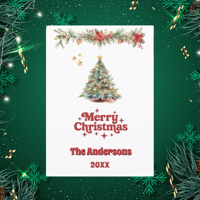 Joyeux Noël arbre carte de la garland (Créateur téléchargé)