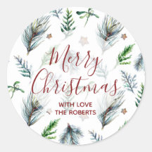 joyeux Noël autocollant étiquette pin xmas