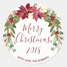 joyeux Noël autocollant étiquette saint