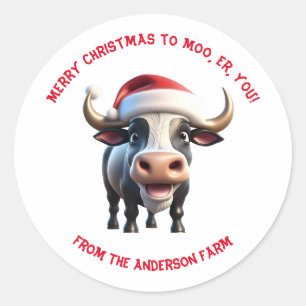 Joyeux Noël aux Étiquettes de Moo