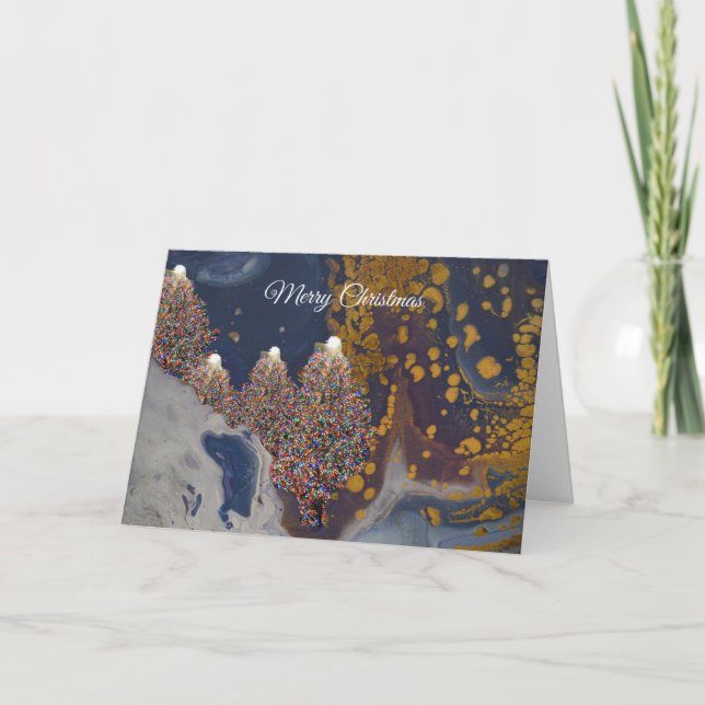 Joyeux Noël avec Carte de remerciements de Lit Tre (Devant)