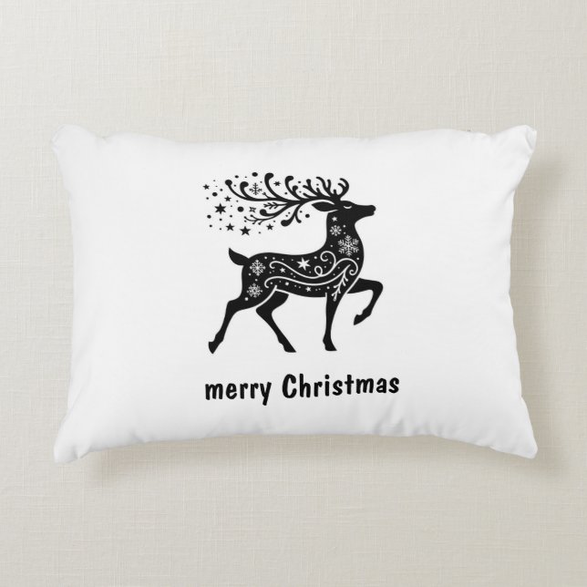 Joyeux Noël avec coussin de vacances classique (Devant)