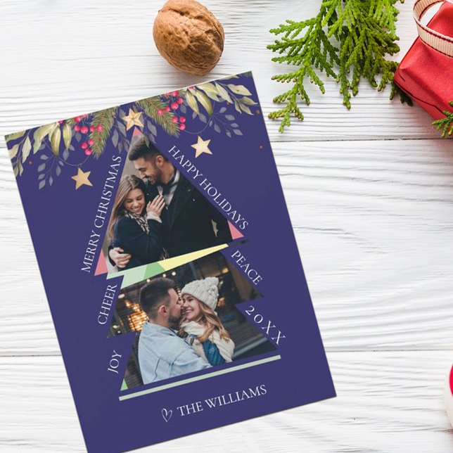 Joyeux Noël avec photo multiples Carte de vacances (Créateur téléchargé)