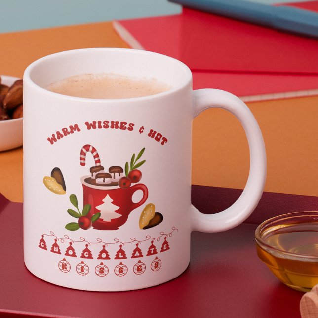 Joyeux Noël Boire du café Mug (Créateur téléchargé)