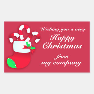 Joyeux Noël bonbons cadeaux d'affaires étiquettes