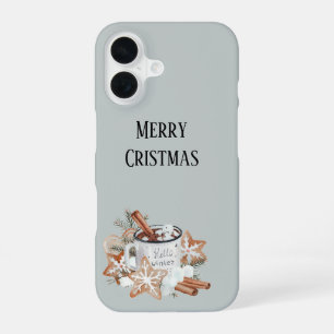 Joyeux Noël Bonjour Hiver iPhone 16 Coque mince