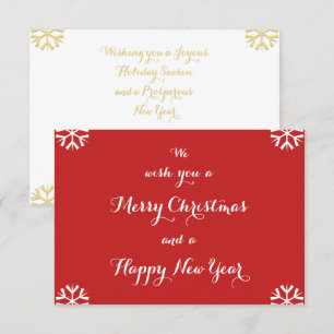 Joyeux Noël Bonne année Carte Fête Personnalisée