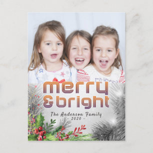 Joyeux Noël Bonne année Carte photo de voeux