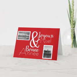 Joyeux Noël Bonne Année Meilleurs Voeux Foto Feiertagskarte