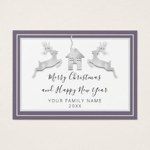 Joyeux Noël Bonne année Nom Blanc Fumé